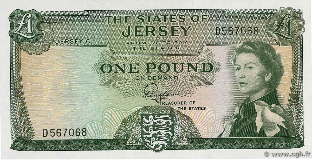 Джерси 1 фунт 1963