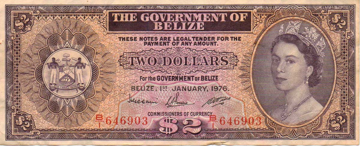 Белиз 2 доллара 1976
