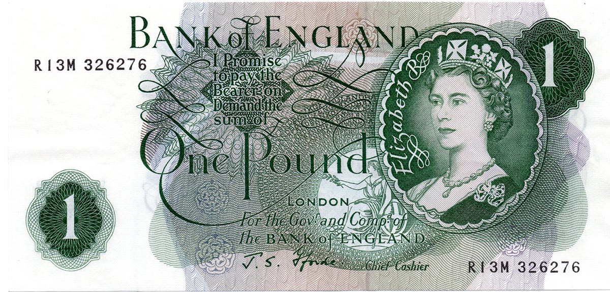 Англия 1 фунт 1960