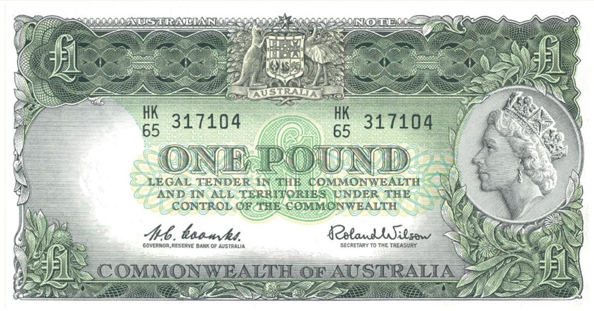 Австралия 1 фунт 1953