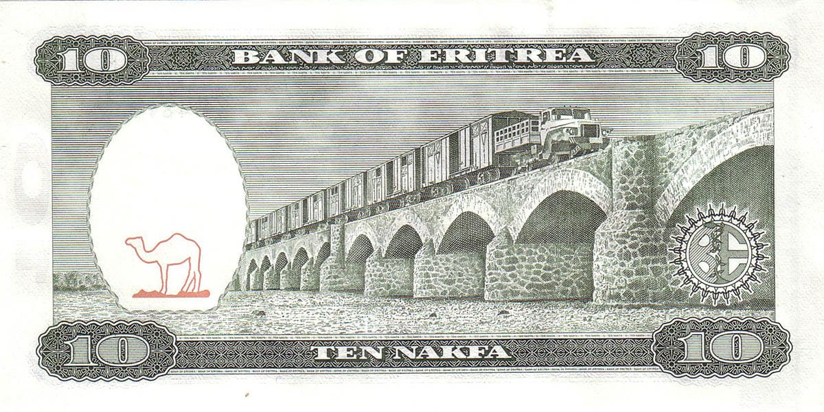 10 накфа Эритреи 1997