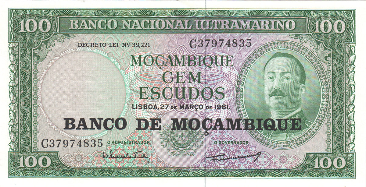 100 эскудо Мозамбика 1976