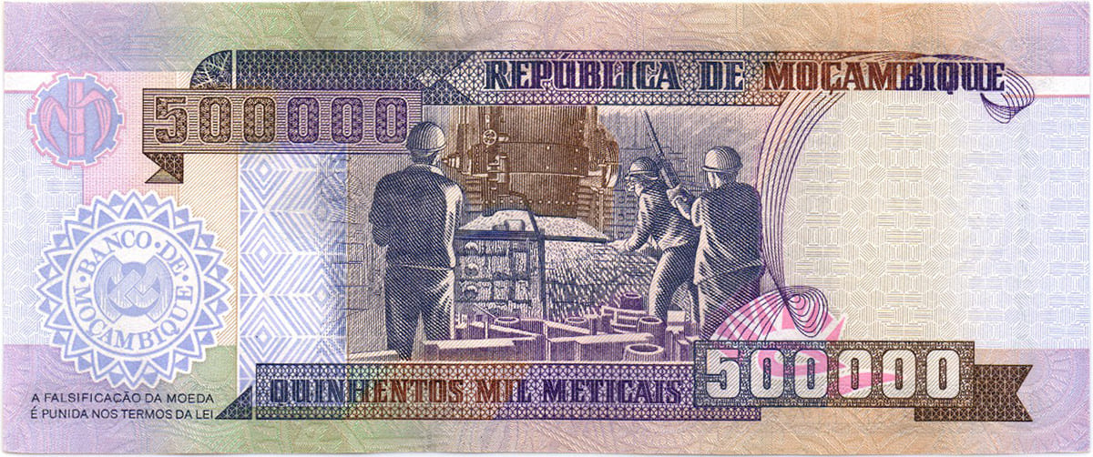 500 000 метикалов  Мозамбика 2003