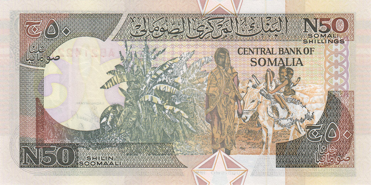 50 шиллингов Сомали 1991