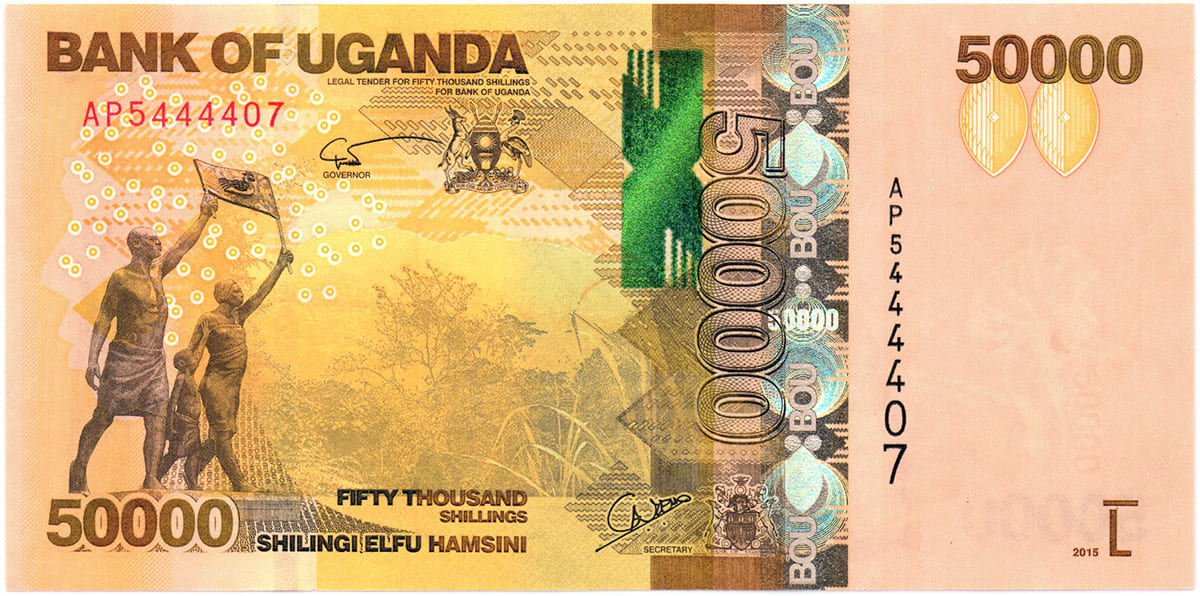 50000 шиллингов Уганды 2010
