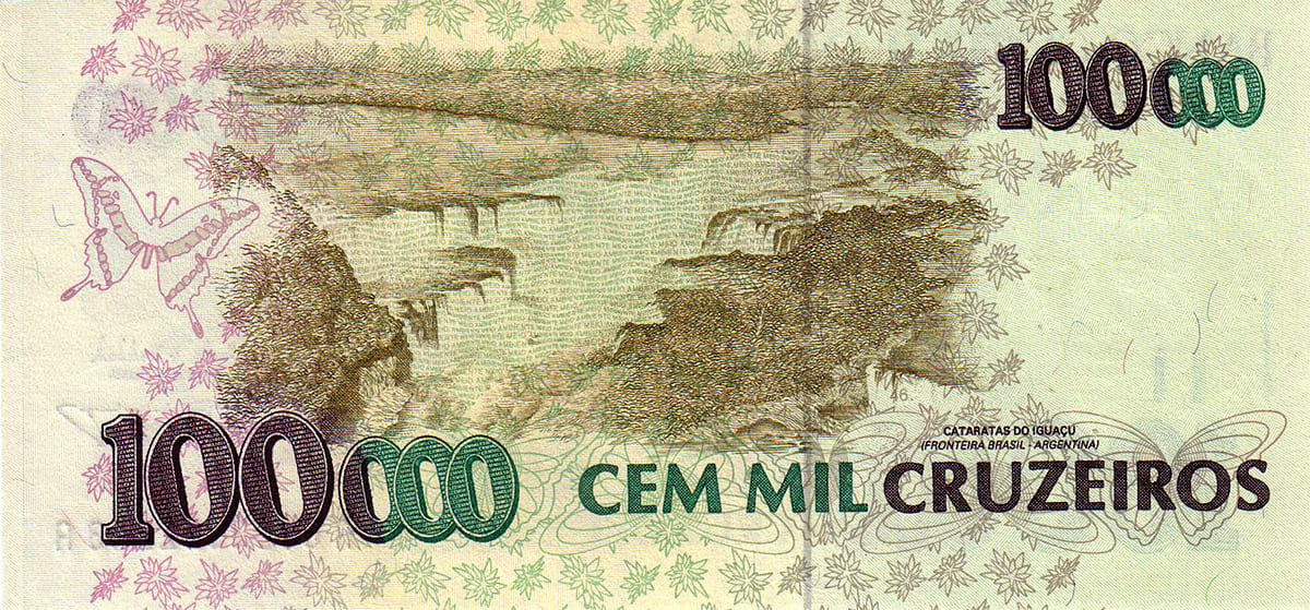 100 000 крузейро Бразилии 1992