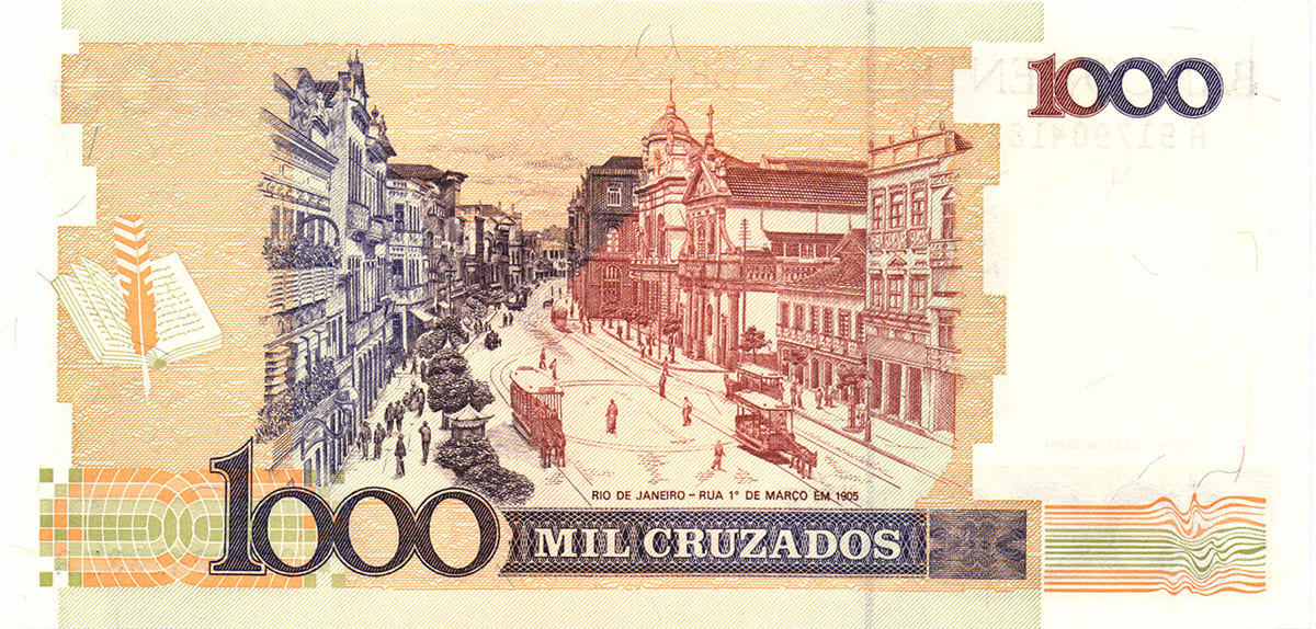 1000 крузадо Бразилии 1988