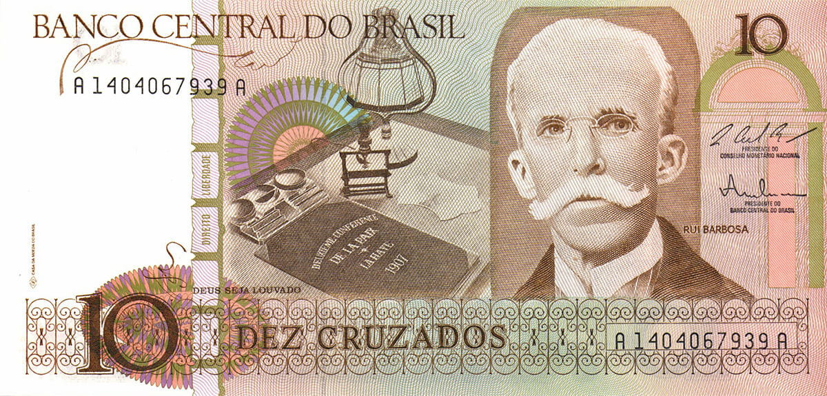 10 крузадо Бразилии 1987