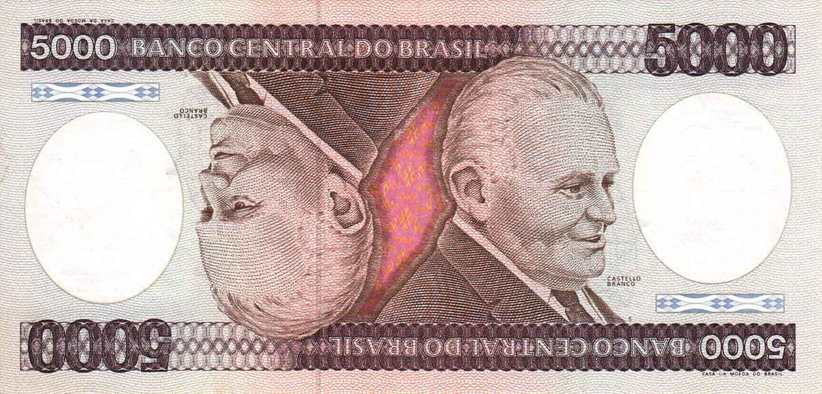 5000 крузейро Бразилии 1985