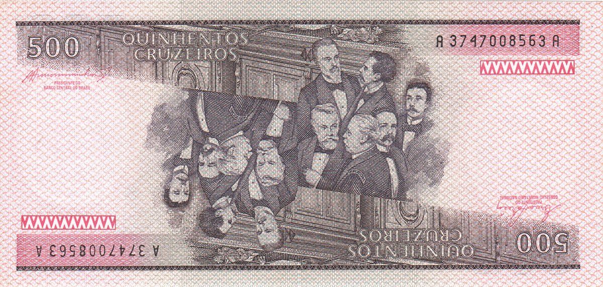 500 крузейро Бразилии 1985