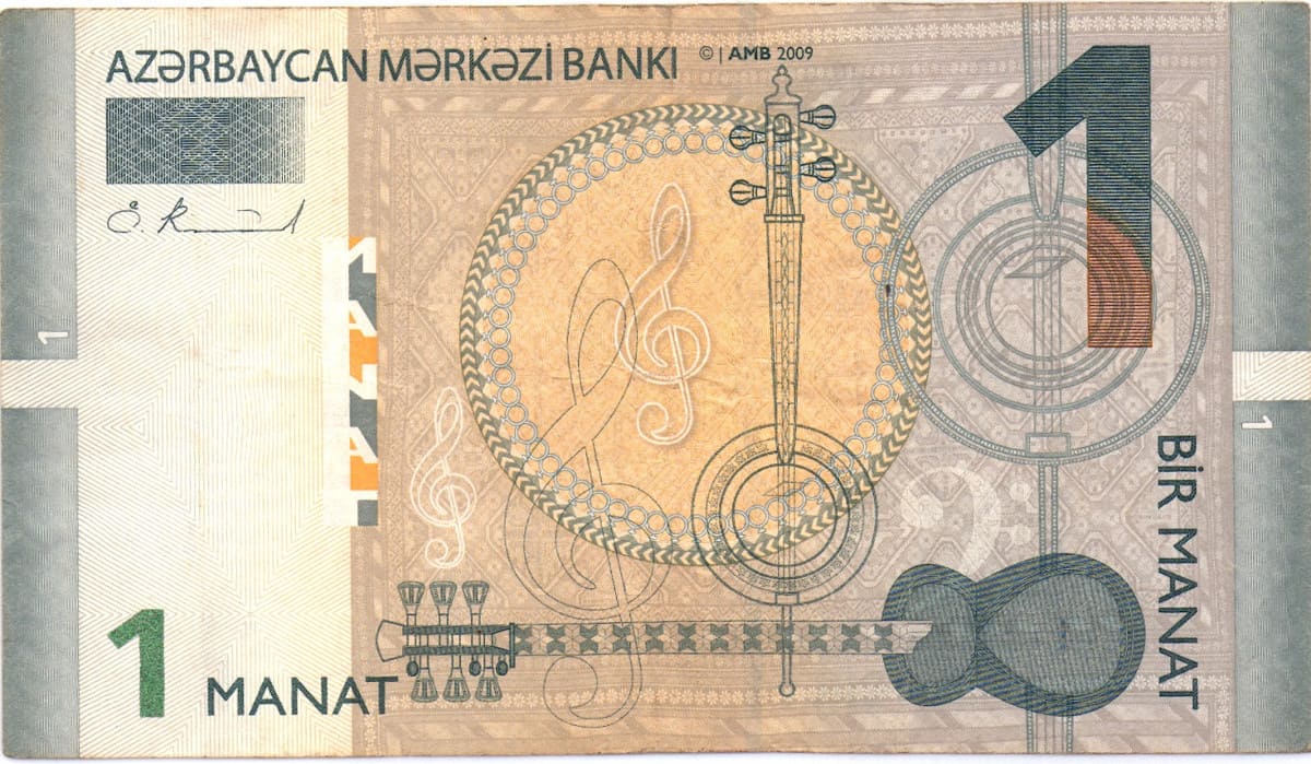 1 манат Азербайджана 2009