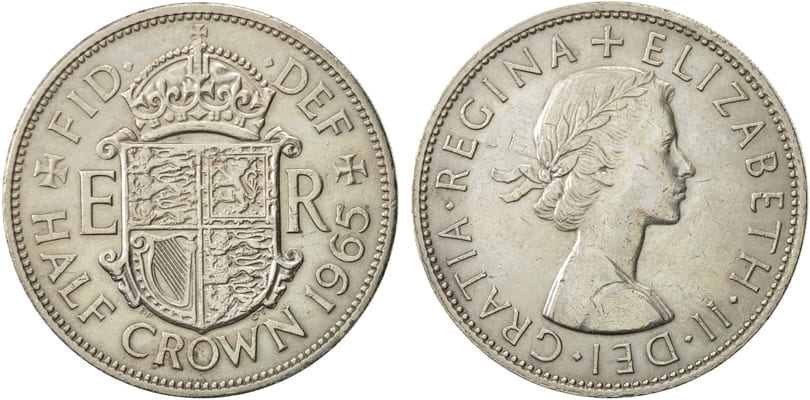 Великобритания. 1/2 кроны 1965