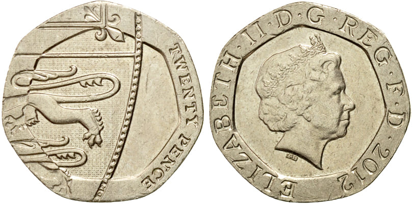 Великобритания. 20 пенсов 2012