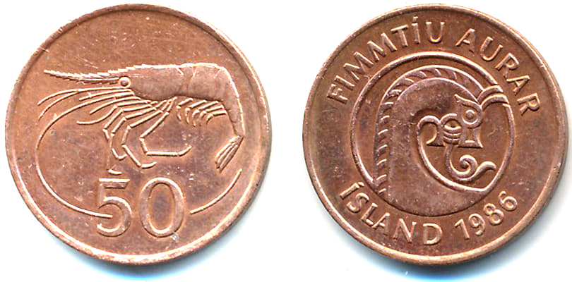 50 эйре Исландии 1986