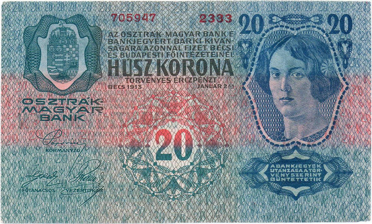 20 крон Австро-Венгрии 1913