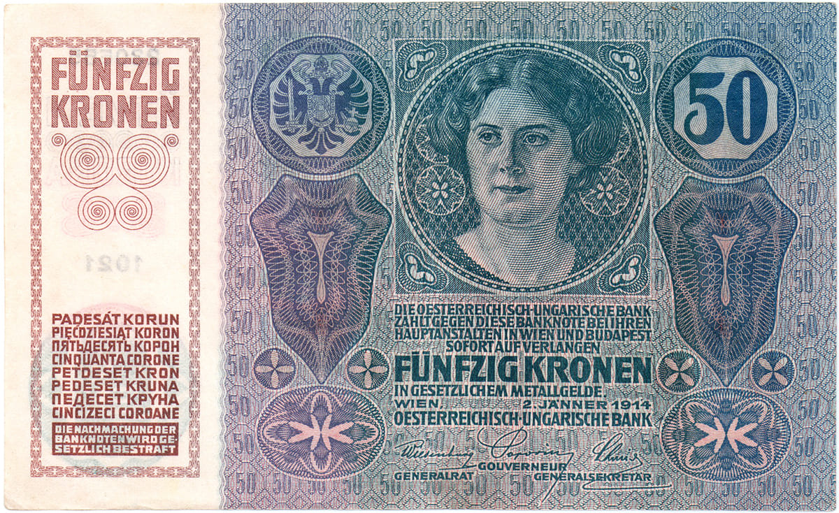 50 крон Австро-Венгрии 1914