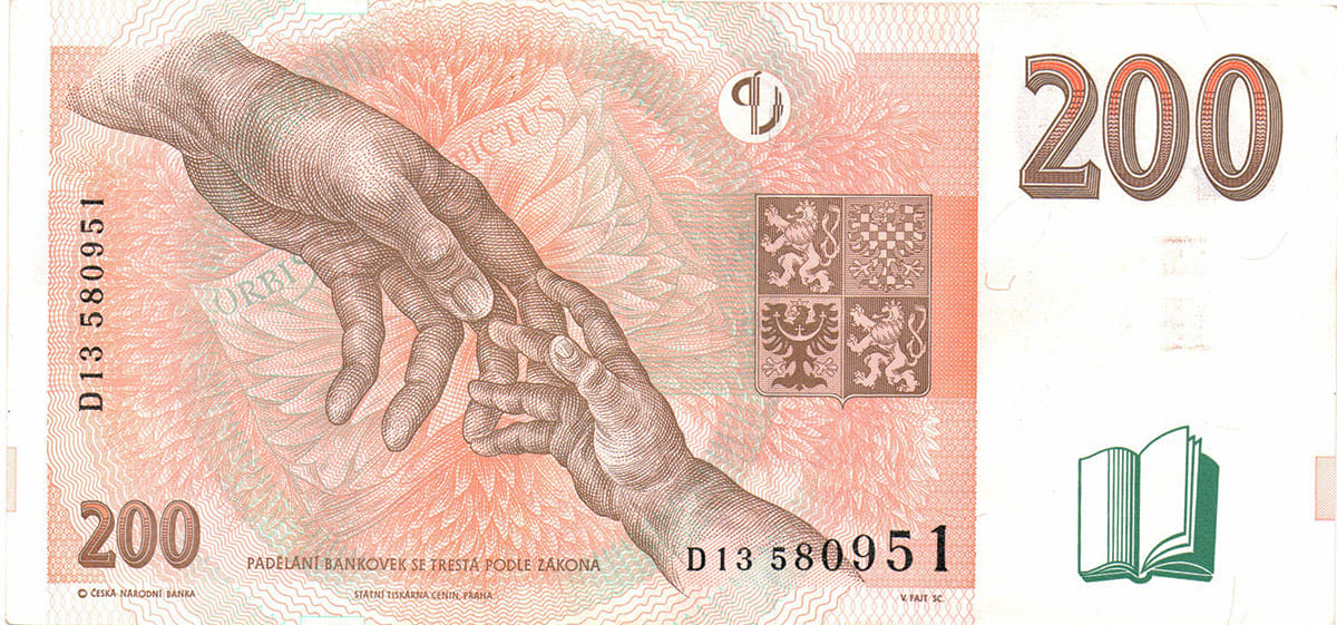 200 крон Чехии 1998