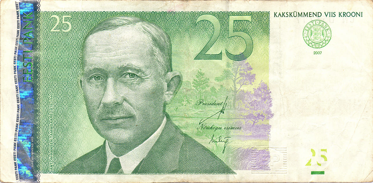 25 крон Эстонии 2007