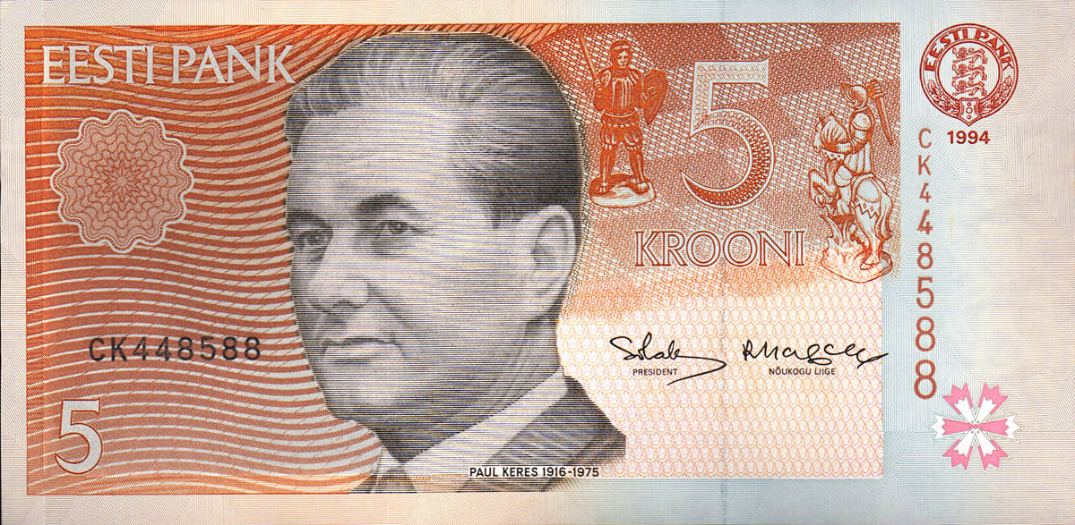 5 крон Эстонии 1994