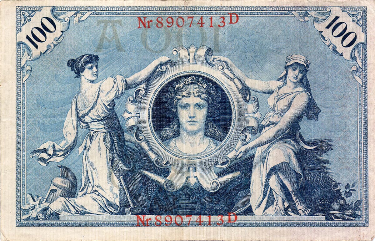 Кайзеровская Германия. 100 марок 7. Februar 1908.