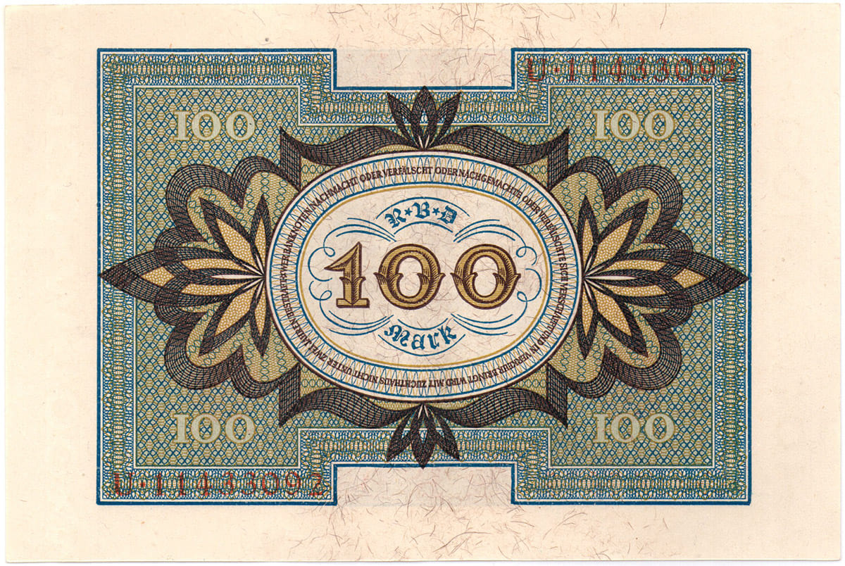 100 марок 1920 года Веймарской Республики