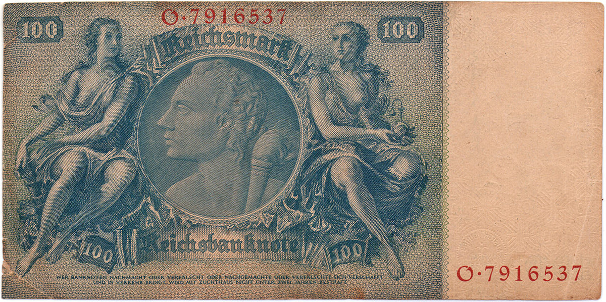 100 рейхсмарок Германии 1935 г.