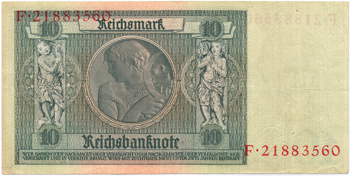 10 рейхсмарок Германии 1929 г.