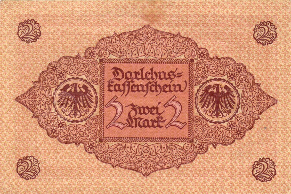 Германия. 2 марки 1920