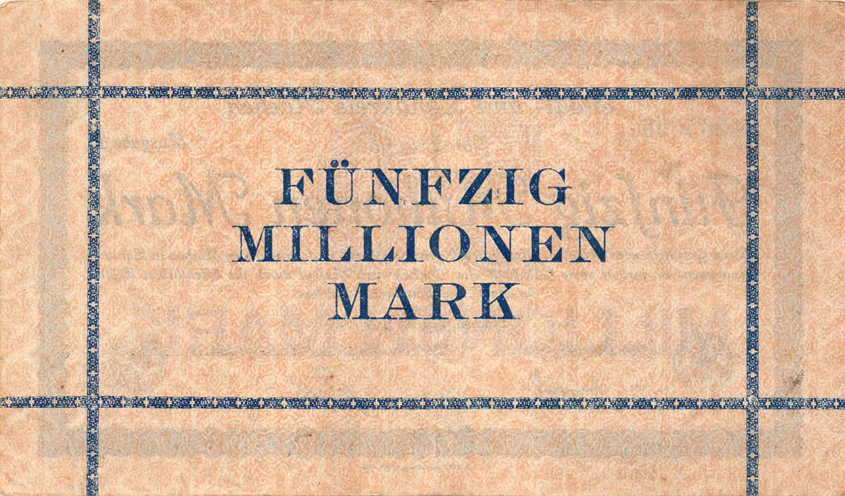 50 000 000 марок 1923 Stadt- und Landkreis Aachen