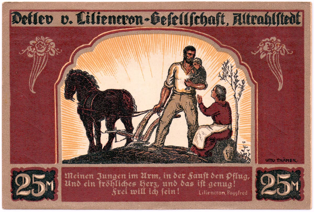 25 марок 1922 Altrahlstedt