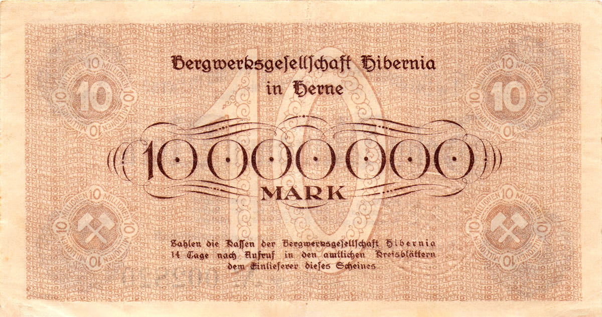 10 000 000 марок 1923 Berne