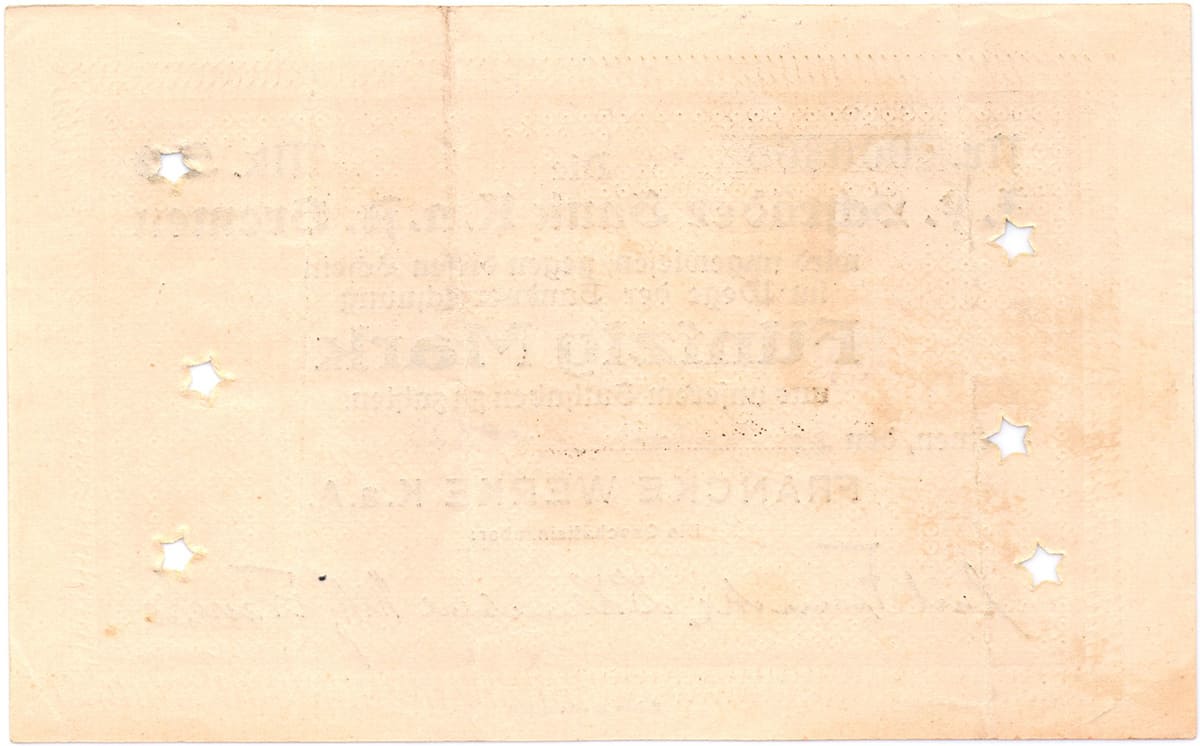50 марок 1922 Francke Werke K.a.A. Schröder-Bank