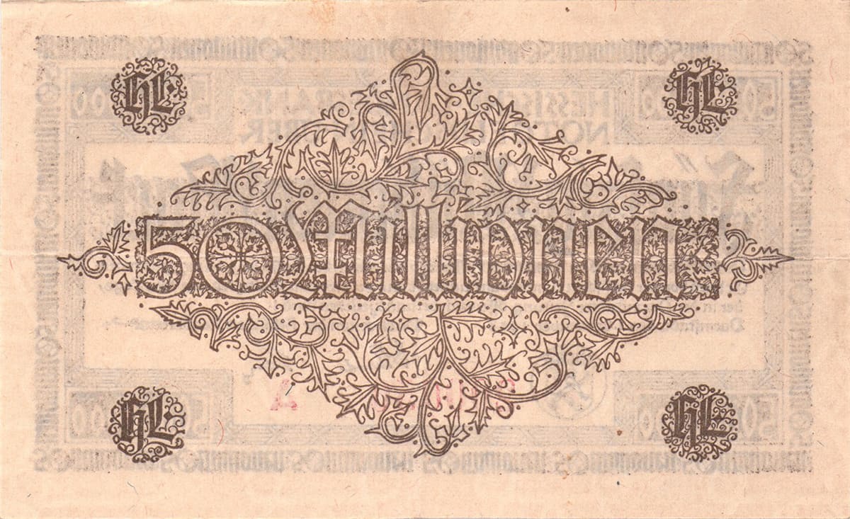 50 000 000 марок 1923 Hessische Landesbank