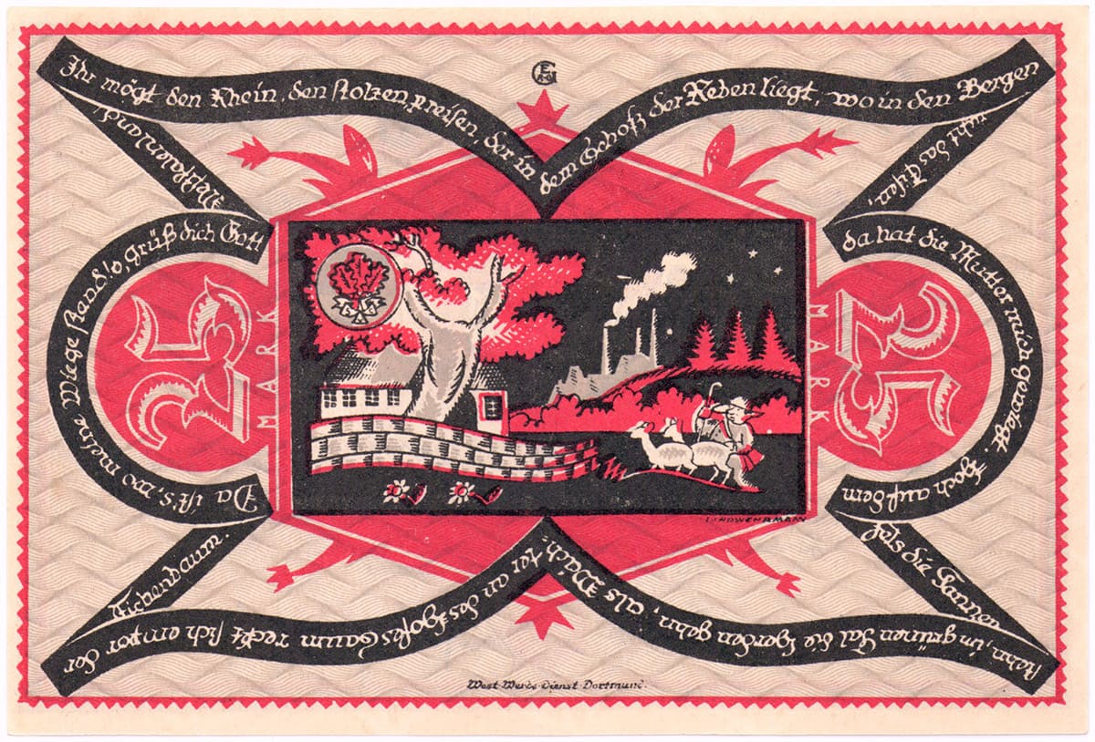 25 марок 1922 Kassen Dortmund und Hörde