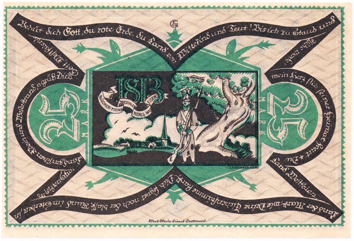 25 марок 1922 Kassen Dortmund und Hörde