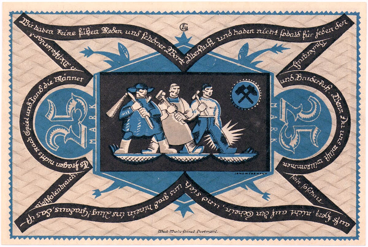 25 марок 1922 Kassen Dortmund und Hörde