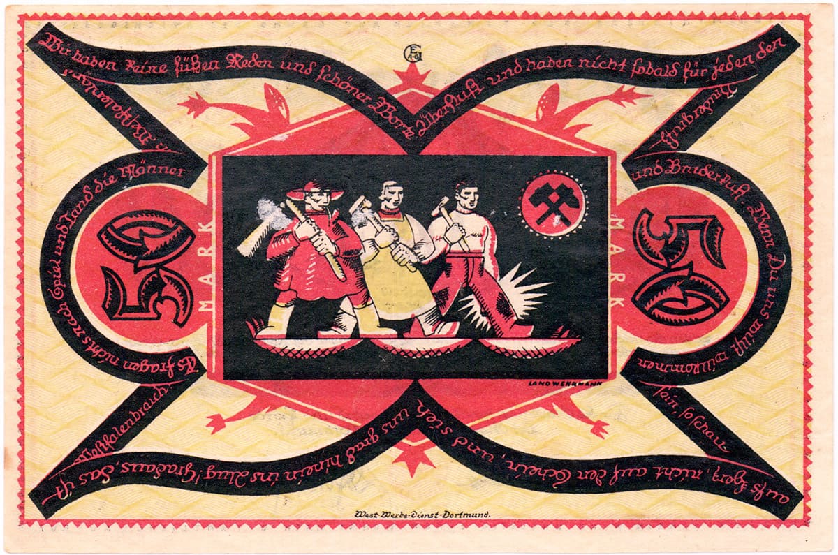 50 марок 1922 Kassen Dortmund und Hörde