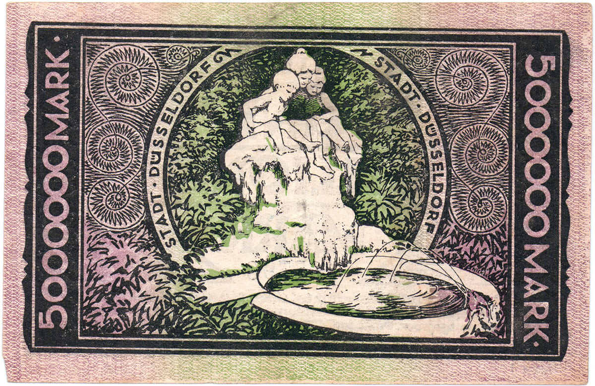 5 000 000 марок 1923 Stadt Düsseldorf  