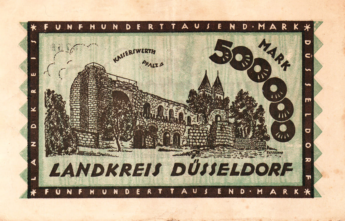 500 000 марок 1923 Landkreis Düsseldorf 