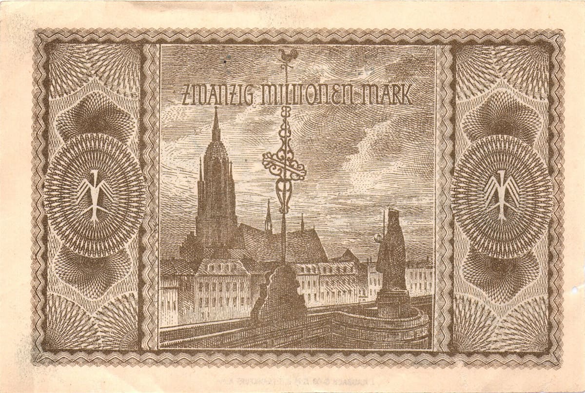 20 000 000 марк 1923 Stadt Frankfurt Am Main