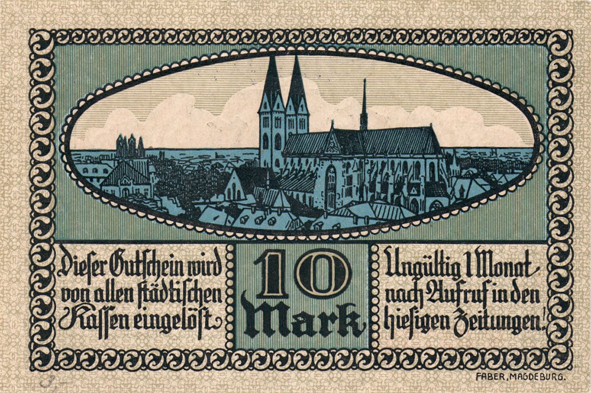 10 марок 1918 Stadt Halberstadt