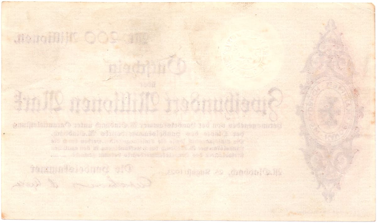 200 000 000 марок 1923 Stadt M. Gladbach