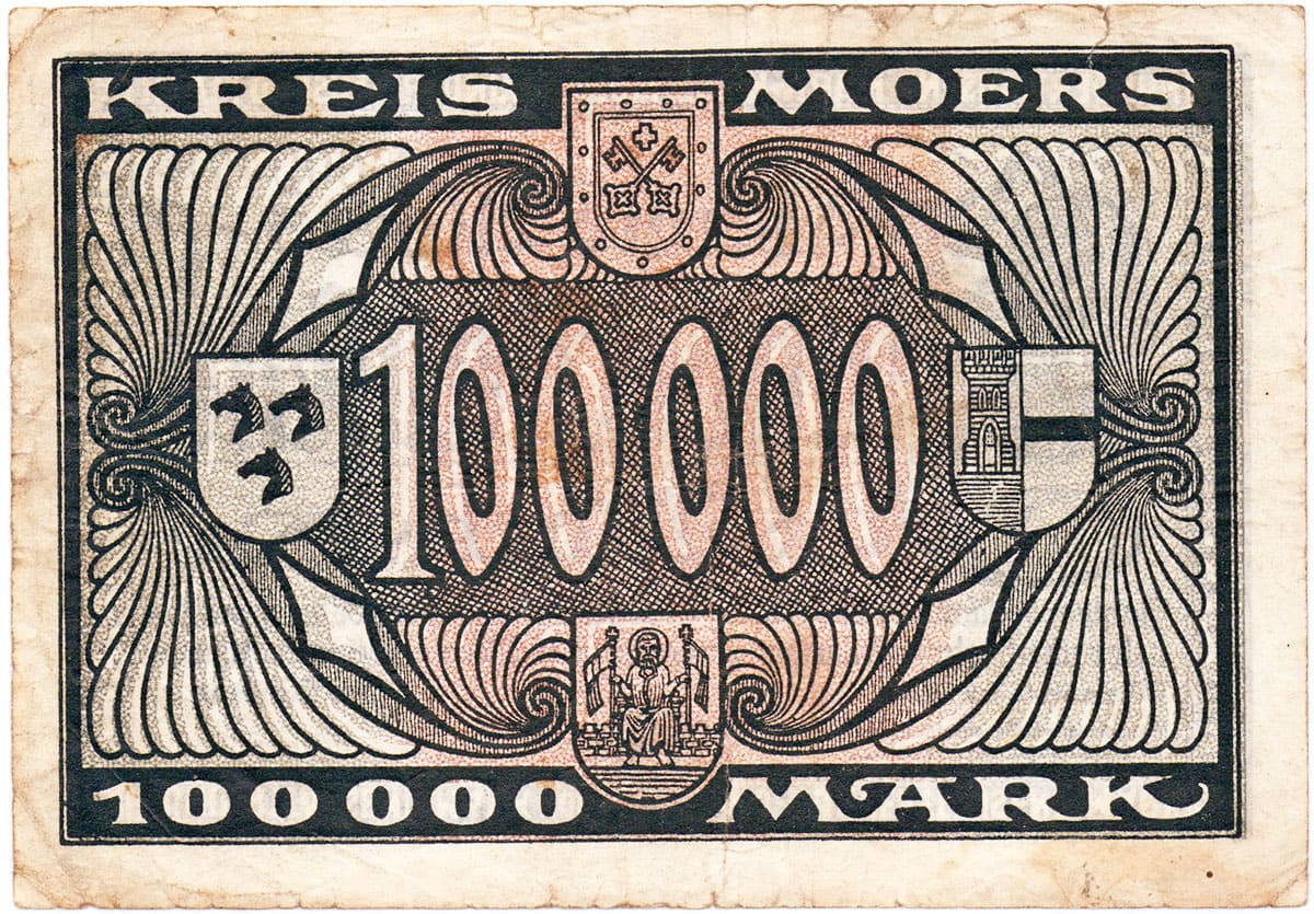 100 000 марок 1923 Kreiss Moers