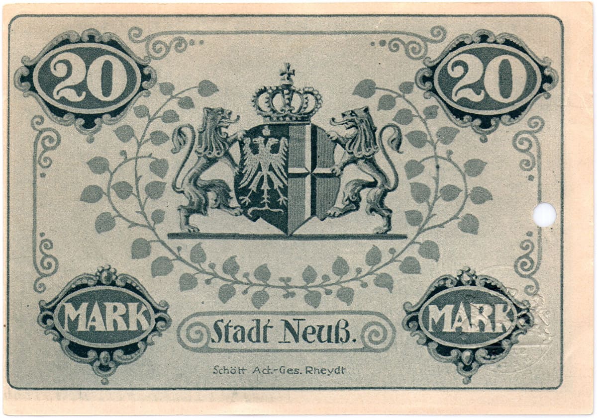 20 марок 1918 Stadt Neuss
