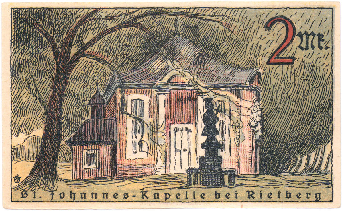 2 марки 1921 Stadt Rietberg