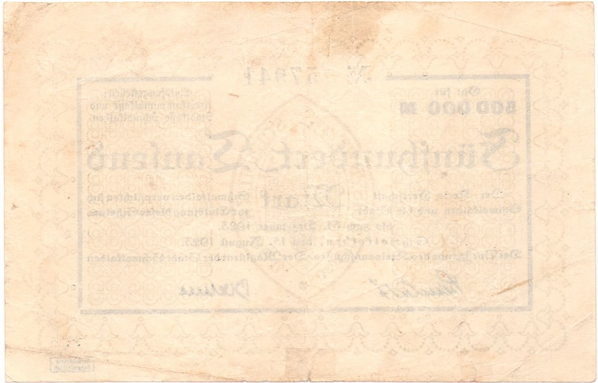500 000 марок 1923 Kreis Schmalkalden