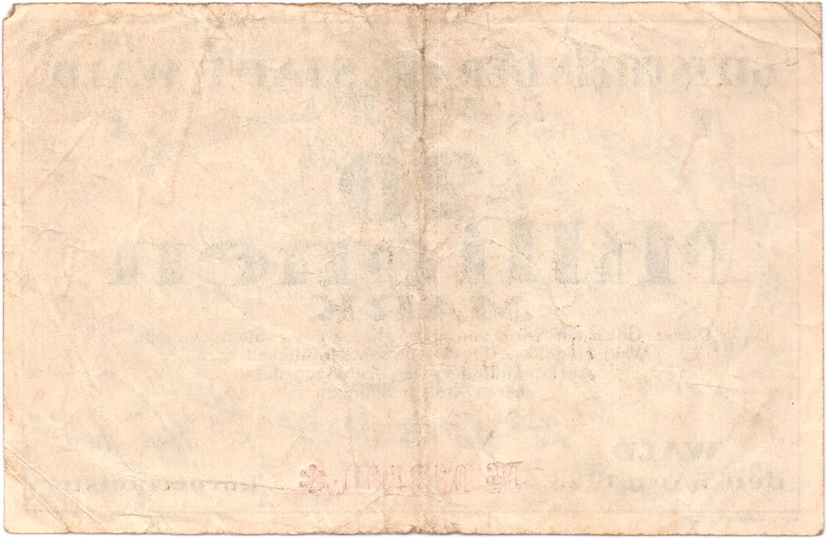 20 000 000 марок 1923 Stadt Wald